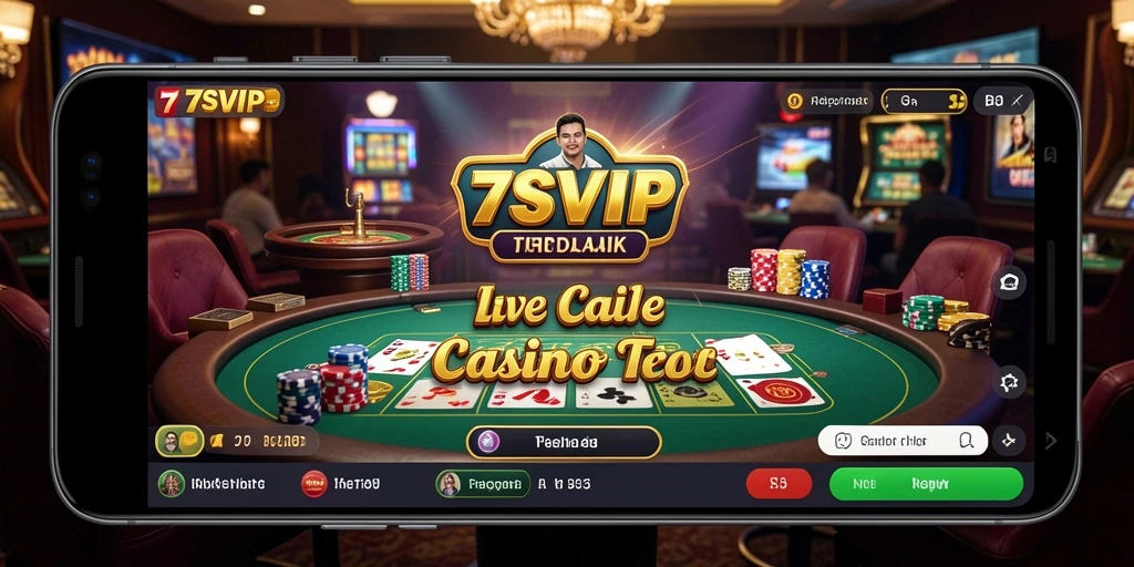 Tampilan gameplay Live Casino 7SVIP yang menarik dan interaktif.