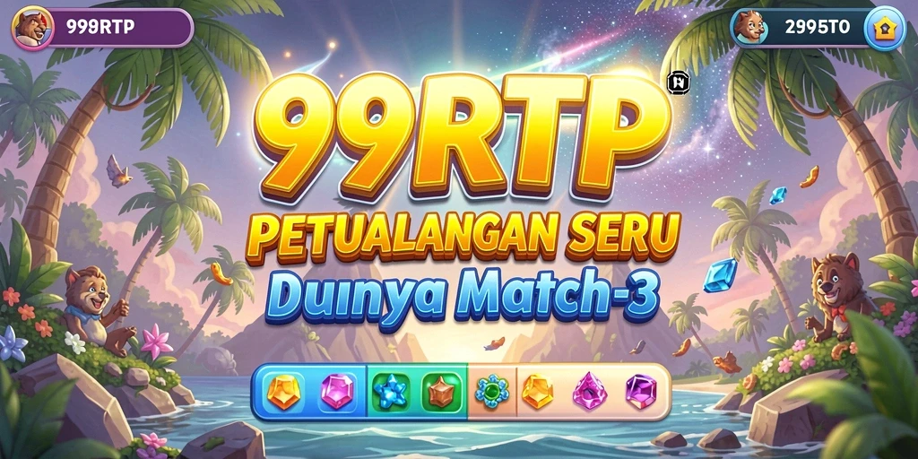 Tampilan gameplay 99RTP yang seru dan penuh warna dalam genre Match-3.