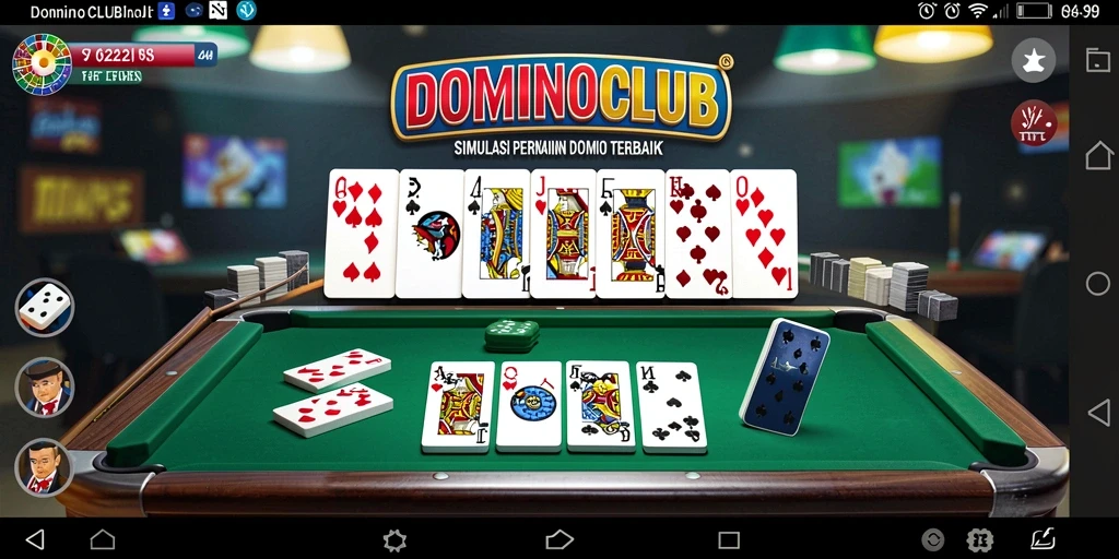 Screenshot gameplay yang menunjukkan keseruan bermain domino.
