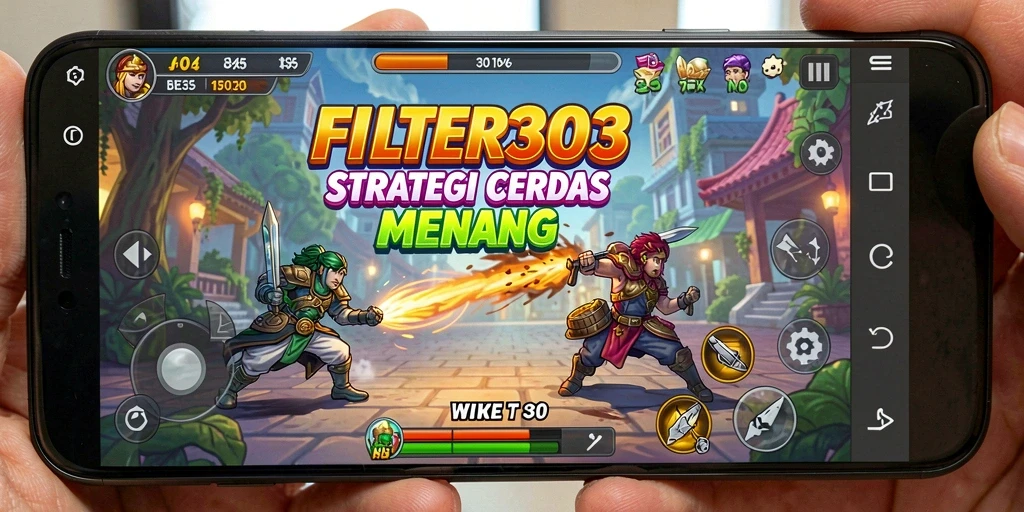 Tampilan gameplay strategis FILTER303 yang menarik dan seru.