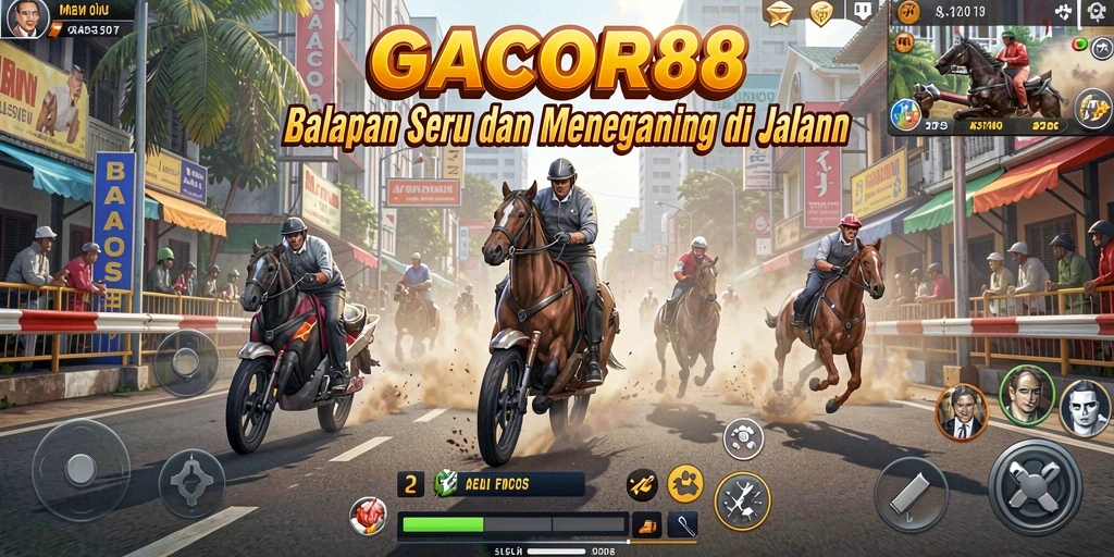 Gameplay Racing GACOR88 yang menegangkan dan seru.