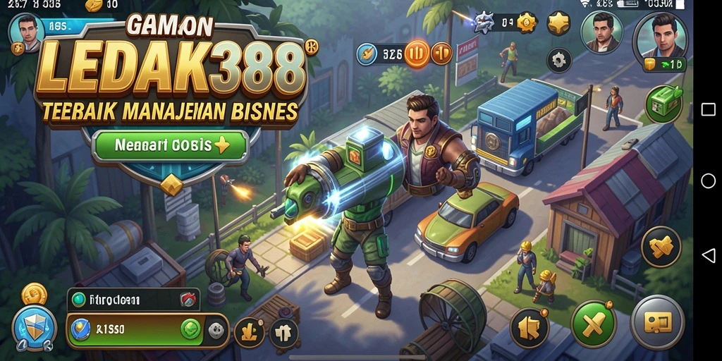 Screenshot gameplay LEDAK388 menampilkan momen seru dalam manajemen bisnis.