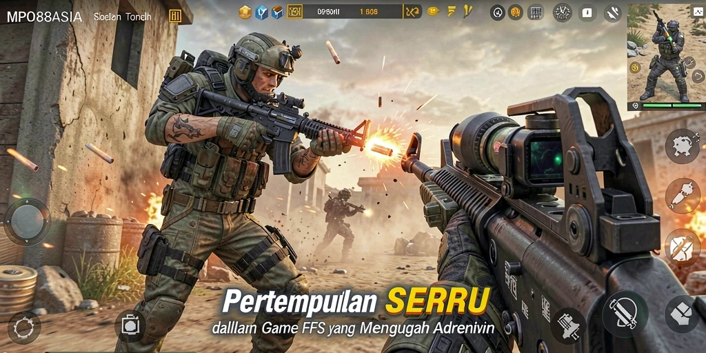 Screenshot MPO88ASIA menampilkan aksi tembak menembak yang mendebarkan.