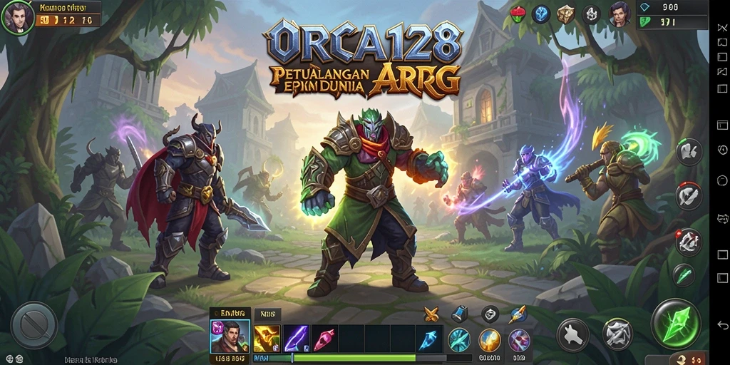 Tampilan gameplay seru dari ORCA128 dalam petualangan ARPG.