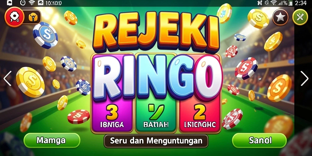Tampilan gameplay seru dari permainan Bingo REJEKI.