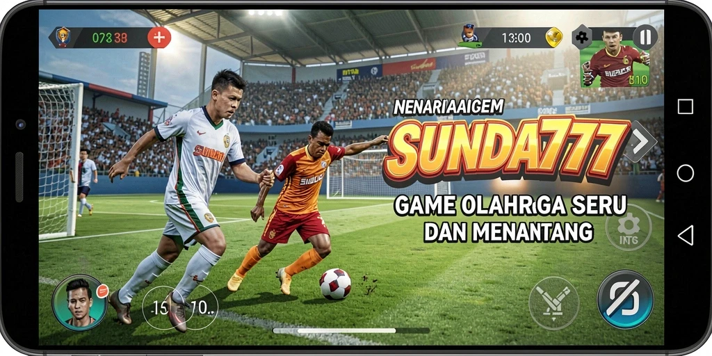 Tampilan utama SUNDA777 menunjukkan aksi seru gameplay olahraga.